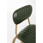 Tabouret de bar vintage Addy vert foncé 41x51x100h cm