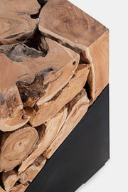 Table de conception en bois carré de la Grenade