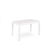 Table extensible en mélaminé blanc 130/210x80x76h cm