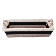 Panier rectangulaire en osier multicolore cm53x38h12,5