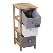 Commode Brenda bouton 3 tiroirs cm26x32h63