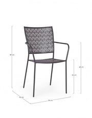 4x Sedia C-Br Lizette Antracite