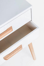 Commode blanche ORDINARY 3 tiroirs 68h cm