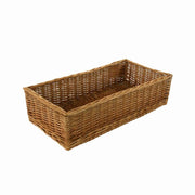 Corbeille rectangulaire droite en osier cm60x30h15