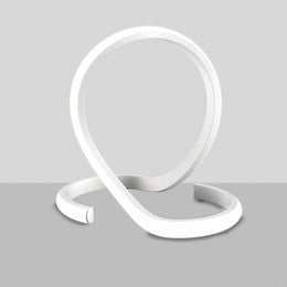 Lampe à poser en métal et aluminium LED blanc intégré 30x h30 cm