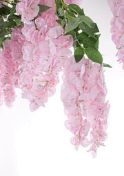 Glycine rose artificielle h320 cm