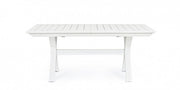 Table de jardin extensible blanche Kenyon 180-240 x 100 cm