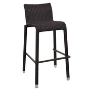 Tabouret de bar Adila noyer polyrotin cm49x59h81 - 103