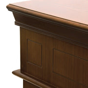 Bioéthanol Bioethanne Firefonne du sol Cambridge en bois brun 110x37x H102 cm