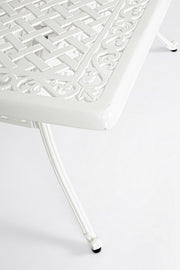 Table d'extérieur Ivrea rectangulaire blanche 90 x 160 cm