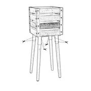 Jardinière en bois de Belfort