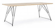 Table design industriel en bois DISTRICT 200x90x h76 cm