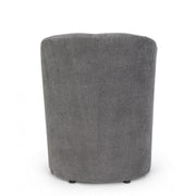 Fauteuil en bois et tissu Anthracite BELIZE 64,5x63x h76 cm