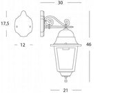 Grand applique dans la ligne carrée noire basse