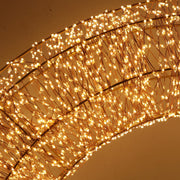 Guirlande 1800 led métal blanc chaud lumière cm ø78h14