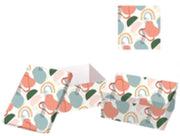 Boîte rectangulaire en carton multicolore 1-10 cm37,5x29h16