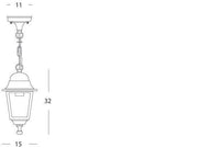 Petite suspension E27 Black Nano Line