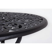 VICTORIA Table d'extérieur en aluminium anthracite diamètre 80 x h67 cm