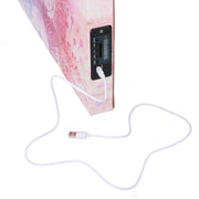 Impression d'image moderne Bluetooth Blue 150 x 50 x 4 cm