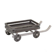 Panier chariot rectangulaire en bois naturel cm48-70x38,5h22