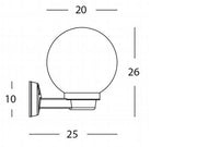 Applique SF. Compléter la ligne du globe noir E27 E27