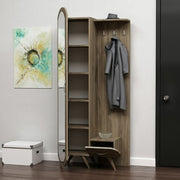 Entrée de noix avec porte miroir et Kerry 80x35xh.180 cm Tiroir