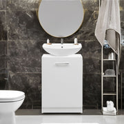 Meuble bas Solo11 blanc porte réversible