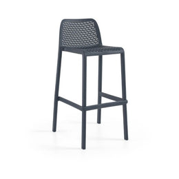 Tabouret Oxy 99 H en polypropylène anthracite