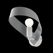 Applique murale moderne en fer blanc gris une lumière 26x h19 cm