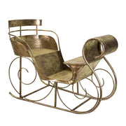 Traîneau en métal doré cm160x84h115