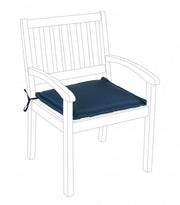 Coussin de fauteuil bleu Poly180