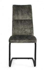 4x Chaise en Velours Vert Thelma