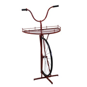 Etagère design métal vélo rouge 64 x 33-38 x h81 cm