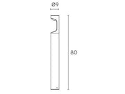 Lampe d'extérieur en aluminium moulé avec diffuseur opalin - 9W - 1155 lumens - Classe E - 4000°K graphite