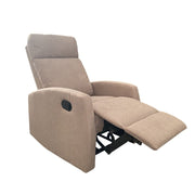 Chaise de relaxation manuelle en tissu Tortora 77 x 93 x 106 cm