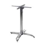Pied de table pliant en aluminium gris