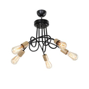 Sardala MDL3843 plafonnier 5 lumières en métal tressé