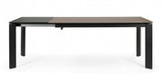 Table extensible Briva gris noir