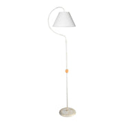 Lampadaire Geo ASZ1043 avec abat-jour en tissu blanc