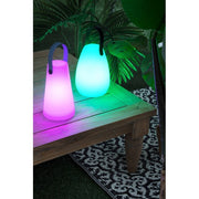 Lampe de jardin LED cylindrique en polyéthylène