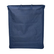 Panier rectangulaire pliable en tissu bleu cm55x19h66
