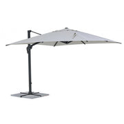 Parapluie pliant en aluminium gris clair Ines 3x3 cm