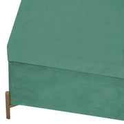 Banc en velours vert sauge cm115x40h45