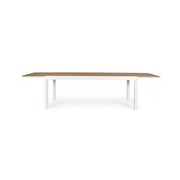 Table d'extérieur 200-300x95x74h Blanc