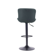 Tabouret réglable gris avec pied noir