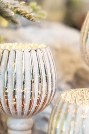 Ensemble de 2 bougies 1P Sheila Calice Argent