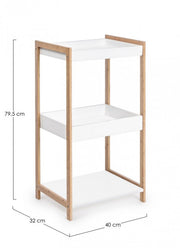 Etagère en bambou pour objets 40x32x79,2h cm
