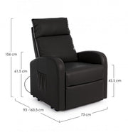 Fauteuil élévateur Lift-Person en éco-cuir noir