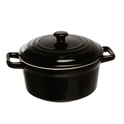 Casserole noire avec anses 17 cm mininova Lexa en céramique