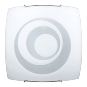 Plafonnier 1xE27 Crochets Fil Acier Plaque Verre Blanc E-Energy Galatea